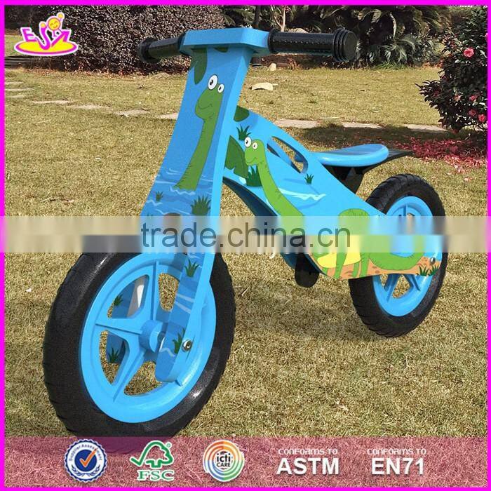 2017 New original work children wooden boys balance bike made in china W16C172