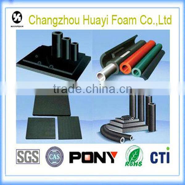 Adiabatic NBR/PVC/EPDM plastic rubber foam sheet
