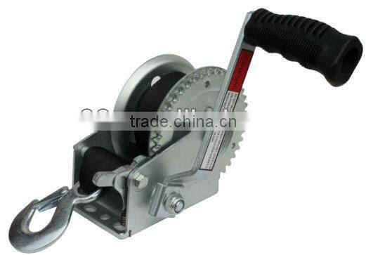 1200lbs hand winch with strap/cable/wire