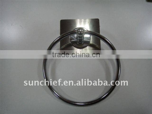 Sticky towel ring holder