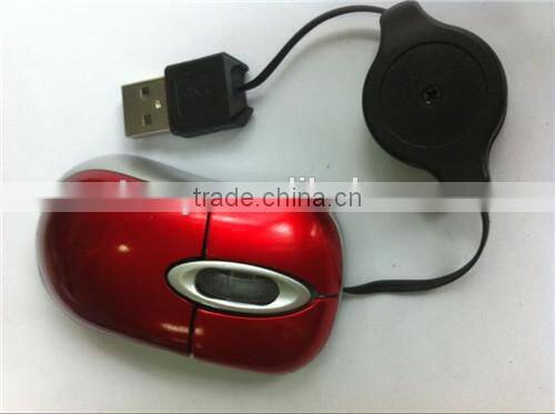 USB Retractable Mini Optical mouse