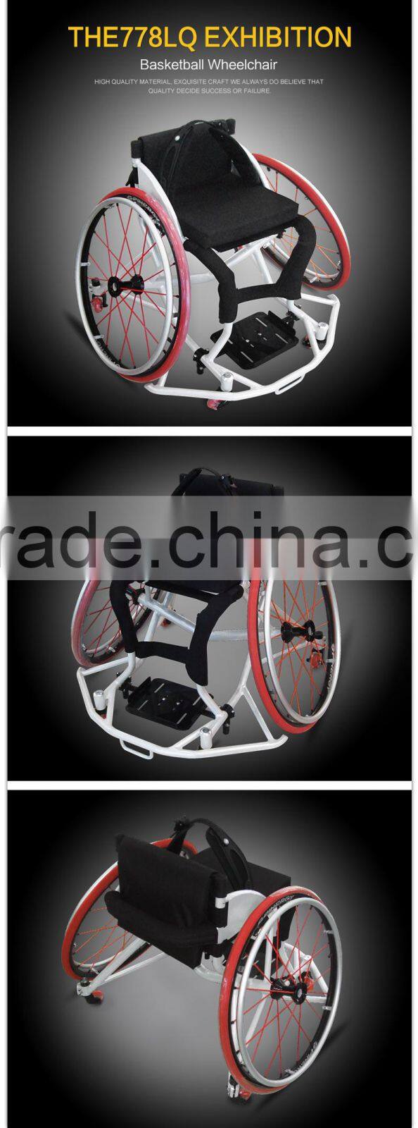 NEW Leisure sport wheelchair basketball wheelchair aluminum manual leight weight wheel chair THE778LQ-36