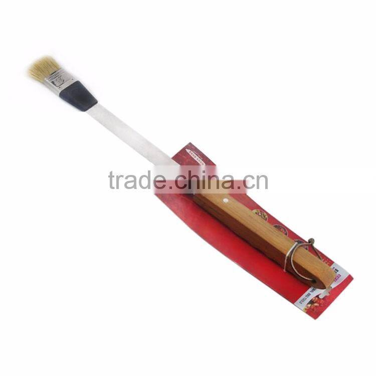 Durable baking bristle basting brush with bamboo handle