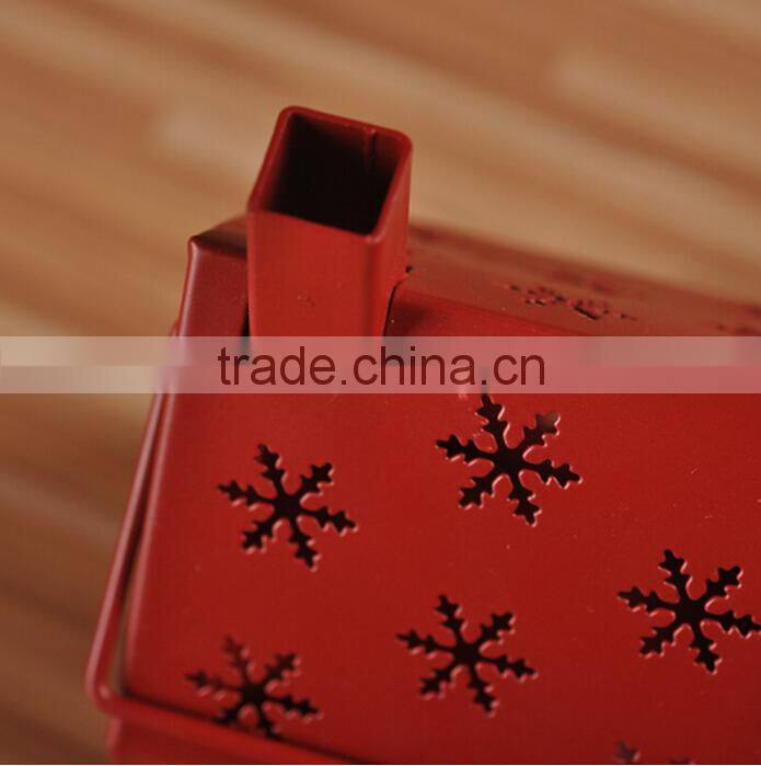 Christmas gift ideas house Candlestick Candlestick New Iron lantern