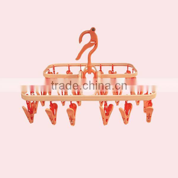 Plastic Clothes Drying Rack With 28 Pegs