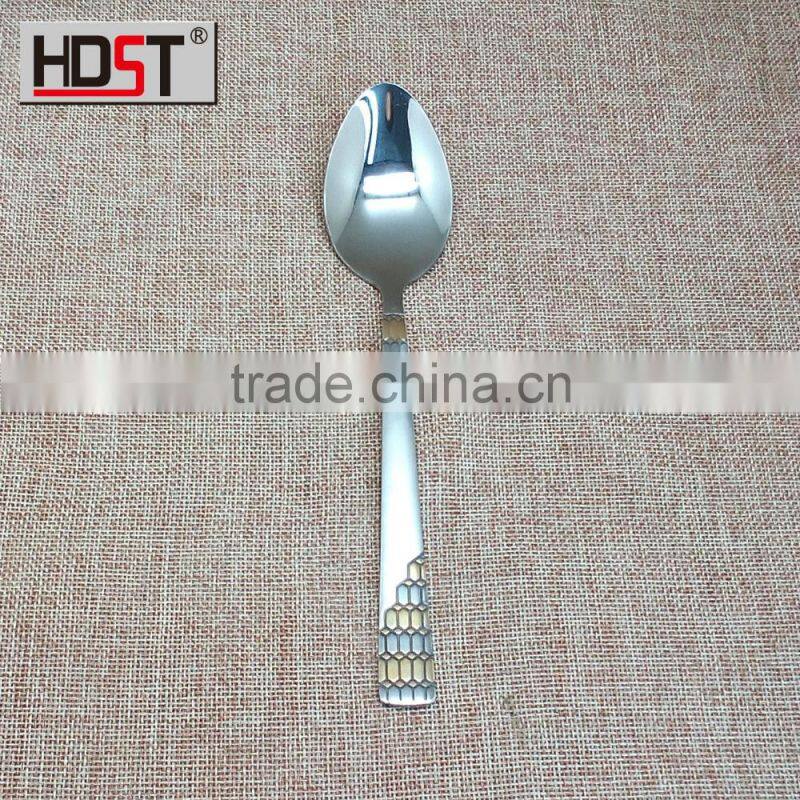 Popular 2016 years Wedding series 18/10 stainless gold plated cutlery set