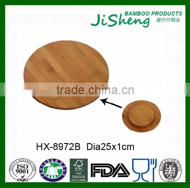 Home Safe Healthy Bamboo Rotating Dining Table Plate