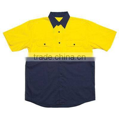 ZX OEM ODM high visibility 100%cotton shirtsafety shirtsgood quality wholesale safety shirts