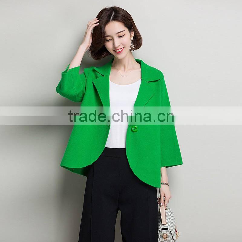 New customized wholesale Jersey Jacket women blue jacket short fall korean new style jacket