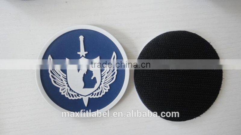2016 china factory custom made high quality 3d pvc logo rubber patch