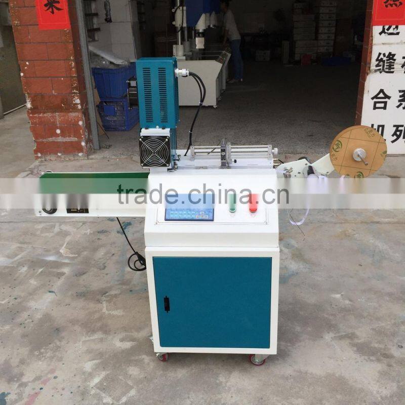 aotomatic apparel main label woven label tag brand cutting machine
