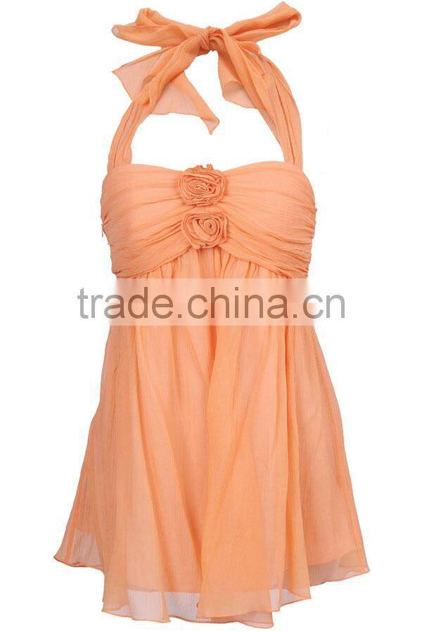 2015 new style fashion ladies' high quality loose fitting chiffon korean dresses new fashion party dress 2014