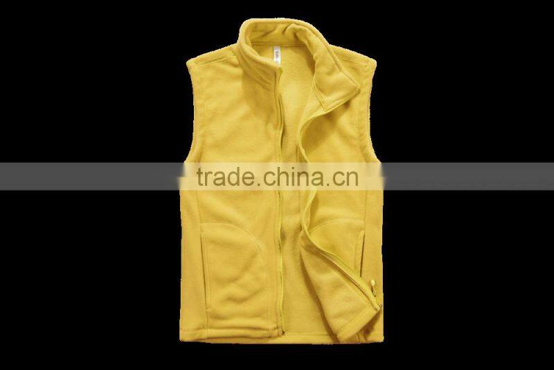2016 anti-pilling new style sleeveless polar fleece winter jacket for men ,man vest