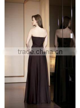 long sleeve A-line chiffon cocktail dress