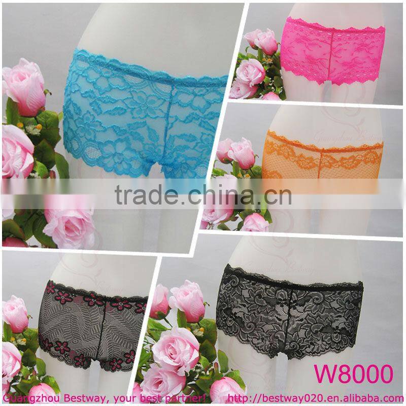 Womens sexy full transparent mix lace undergarment in apparel