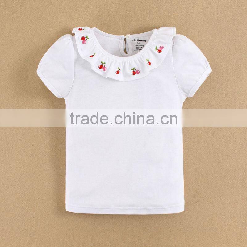 Fashion Summer Embrodery Design mom and bab Latest Shirts for Girls