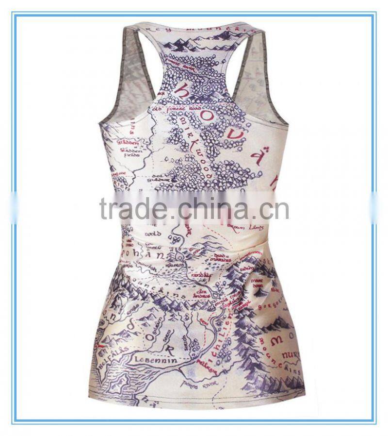 wholesale gym full printing tank top China manufacturer