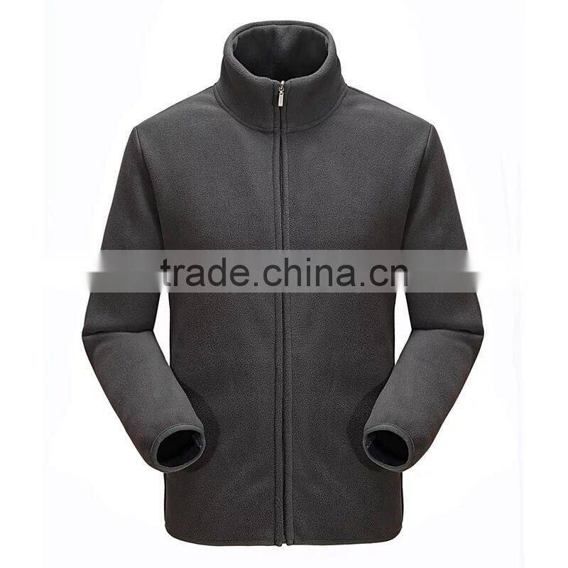 Grey man Zipper-up Fleece Jacket For Man