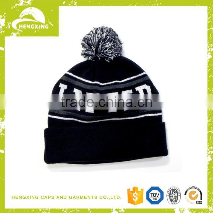 Stylish custom beanie logo pom