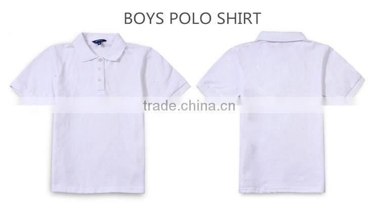 Juqian 2016 custom cheap Primary school polo shirt /sport wear kids school uniforms polo shirts design