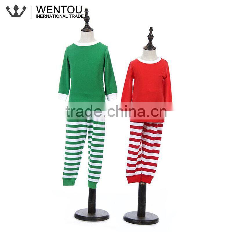 Wholesale Personalized Christmas Striped Pajamas