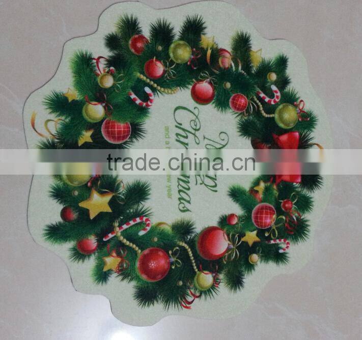 design printed felt mat