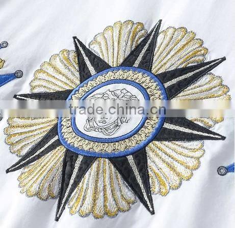 2015 latest design wholesale T-shirt with beatiful embroidery
