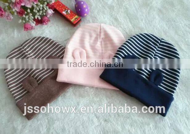 cute bear designer knit cotton baby hat, personalized baby hats