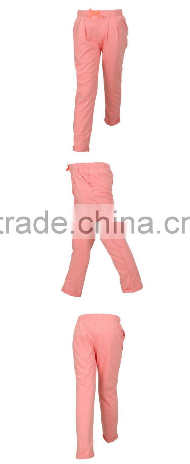100% Cotton Girls Harem Sweat Pants for Wholesale with OEM ODM