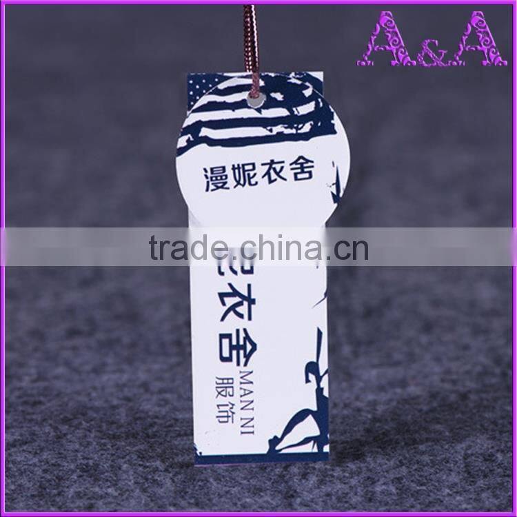 New design art paper printing cheap custom hang tags wholesale