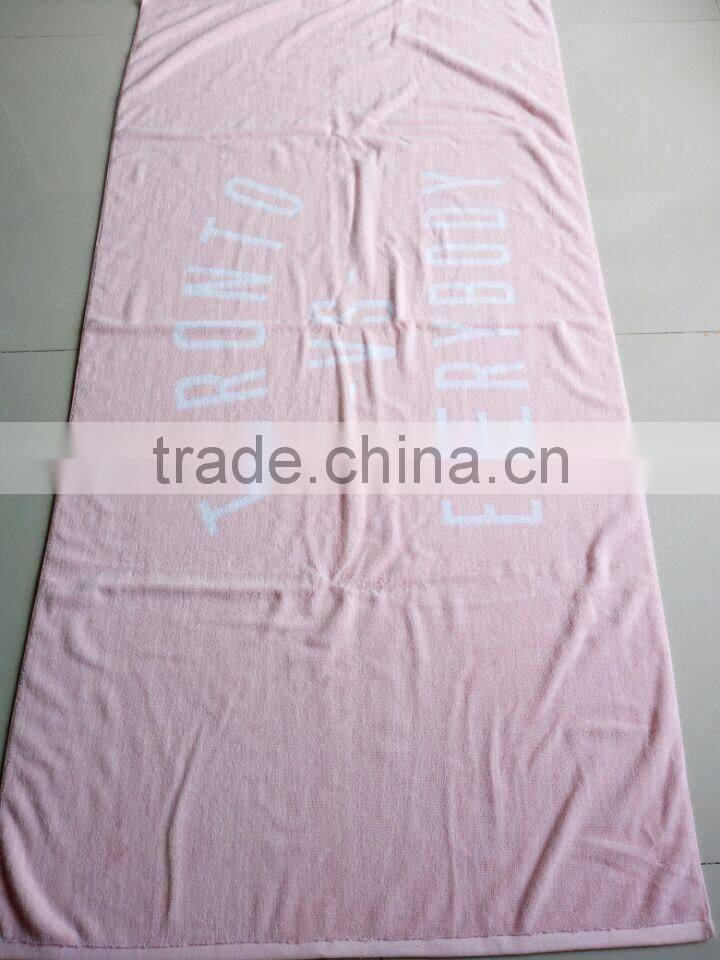 100%cotton custom design Terry Jacquard Yarn dyed large size/light color bath pool/beach blanket Towels