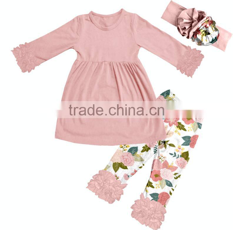 zhejiang yiwu girls long sleeved clothes give you a different dress feeling Long autumn stripes wrinkled girls cotton