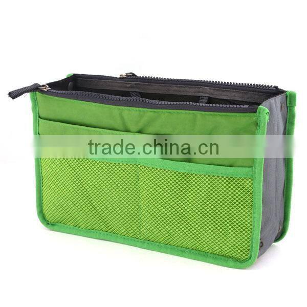 wholesale multi-function women/lady handbag organizer bag comestic bag