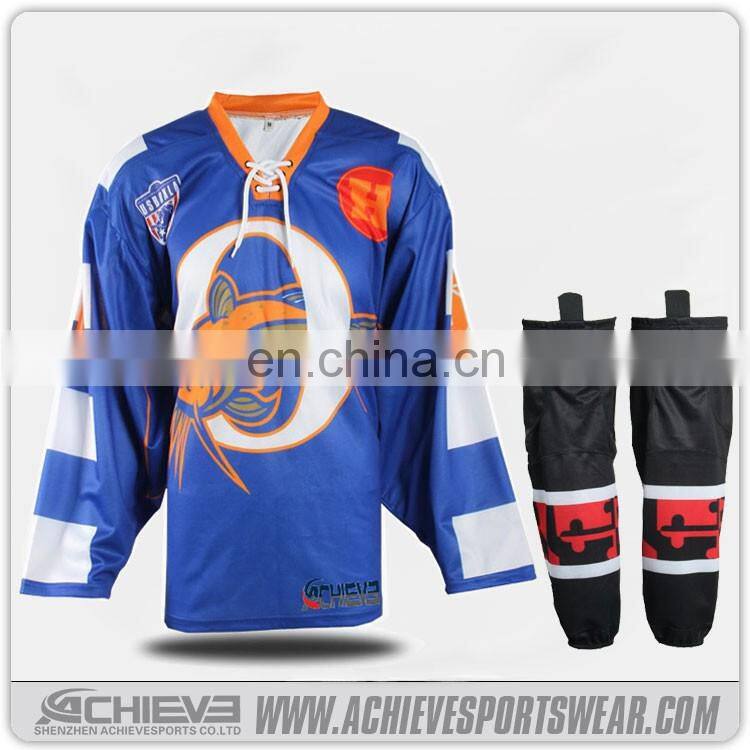 custom sublimated hockey uniforms team traning hockey gear gym practice hockey jerseys suits