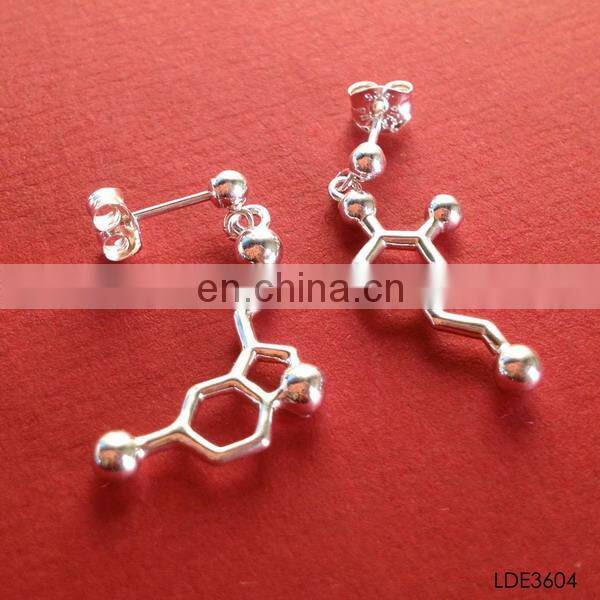 Fashion women enamel petals flower Korean style earring