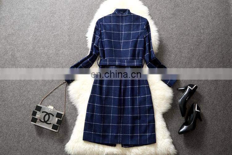 2016 Newly fashion beautiful Plaid shirt for light mature or coat for young lady
