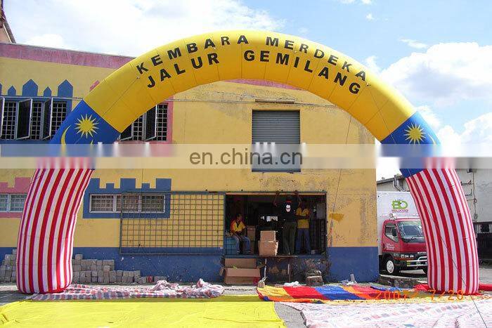 racing run inflatable archway for business event