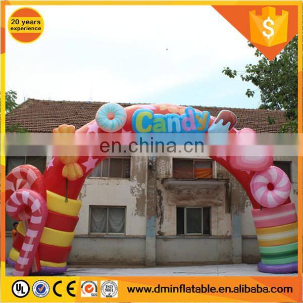Event decoration colorful candy inflatable arch C-439