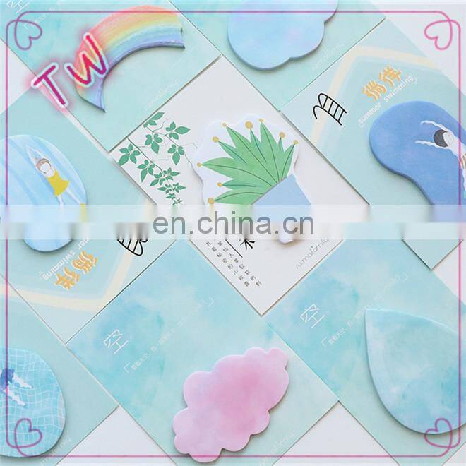 Nigeria 2018 new products fancy stationery Multi Purpose cactus shaped paper sticky notes custom with logo