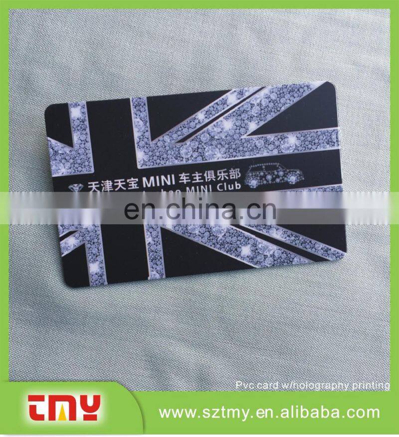 Restaurant membership card loyalty card with signature panel