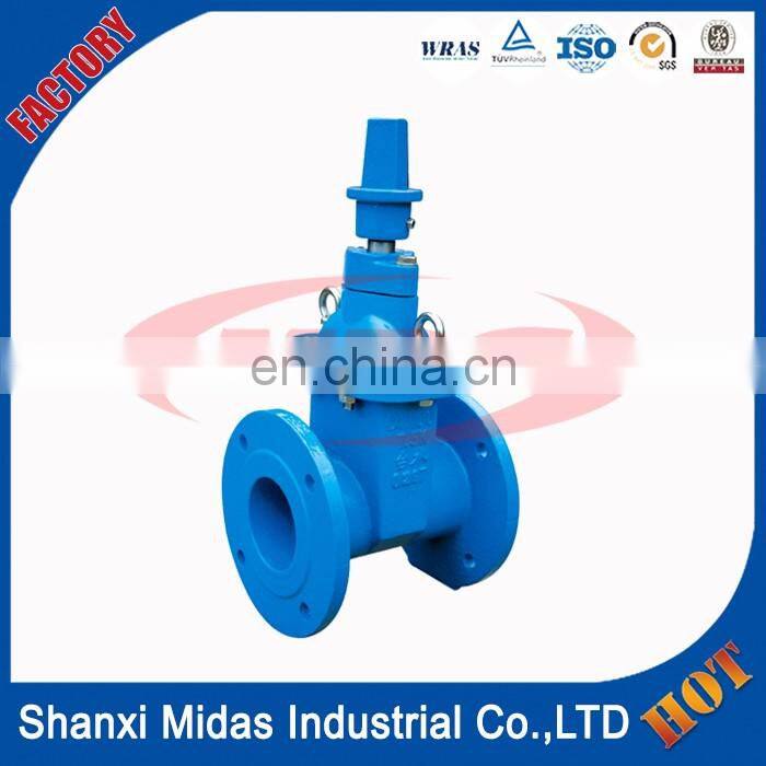 8 inch ductile cast iron resilient seated water gate valve pn16