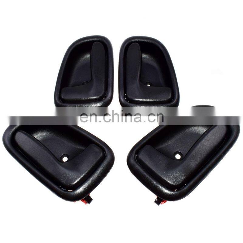 4PCS Black Interior Door Handles Front Rear Left Right For 1993-97 Corolla