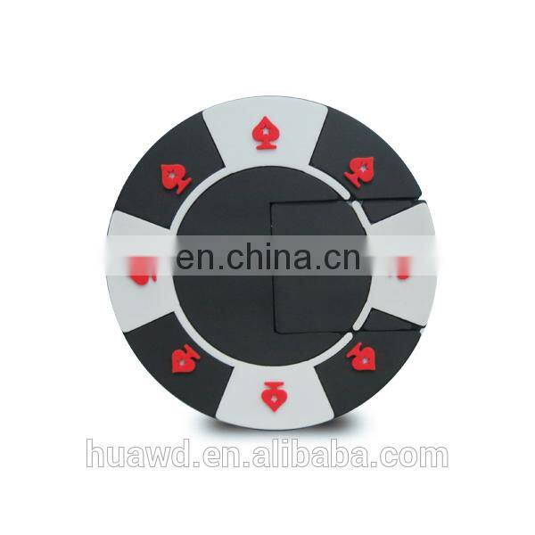 new product Poker chip usb pen drives, Poker chip usb flash drive, OEM customized shape 2D 3D pvc usb drive alibaba china