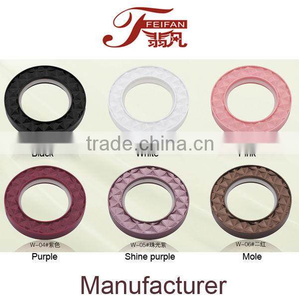 W Plastic Curtain Eyelet iron ring abs plastic rings