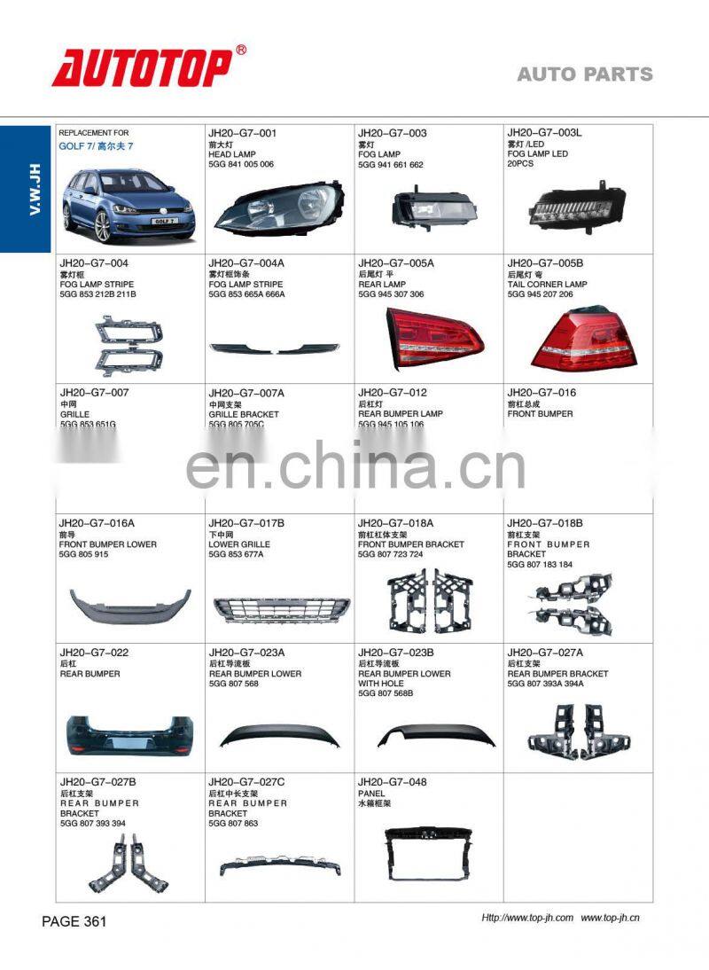 CARVAL/JH/AUTOTOP AUTO PARTS FOR V.W GOLF 7