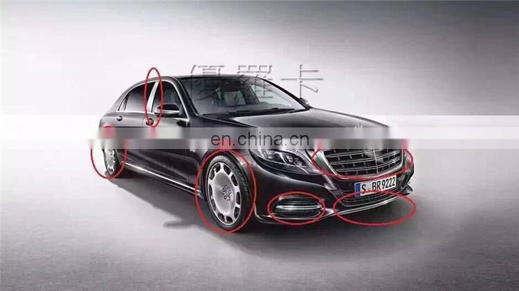 S class w222 MAY-BACH emblem muffler tips body kit for s450 s500 s560 s600 to S63 S65 may- bach logo sticker