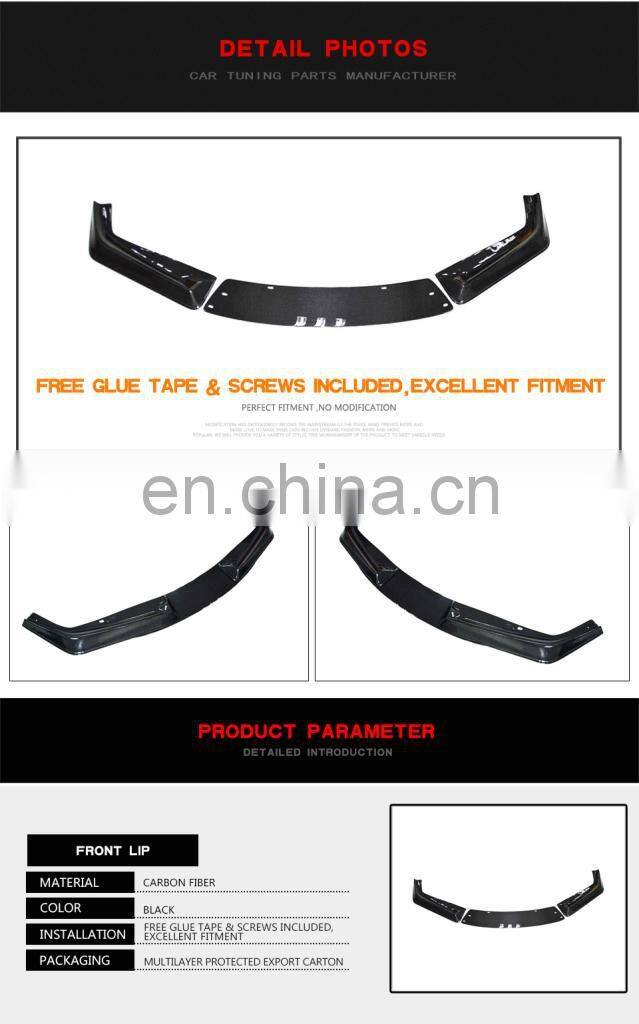Carbon Fiber Front Bumper Lip Spoiler for Toyota GT 86 2013-2016