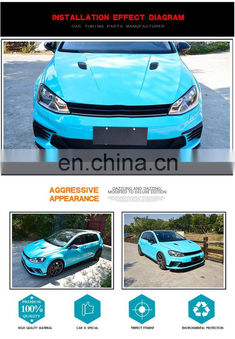 Trade Assurance PU Clubsport Front Bumper for VW Golf 7 VII MK7 GTI R 14-16