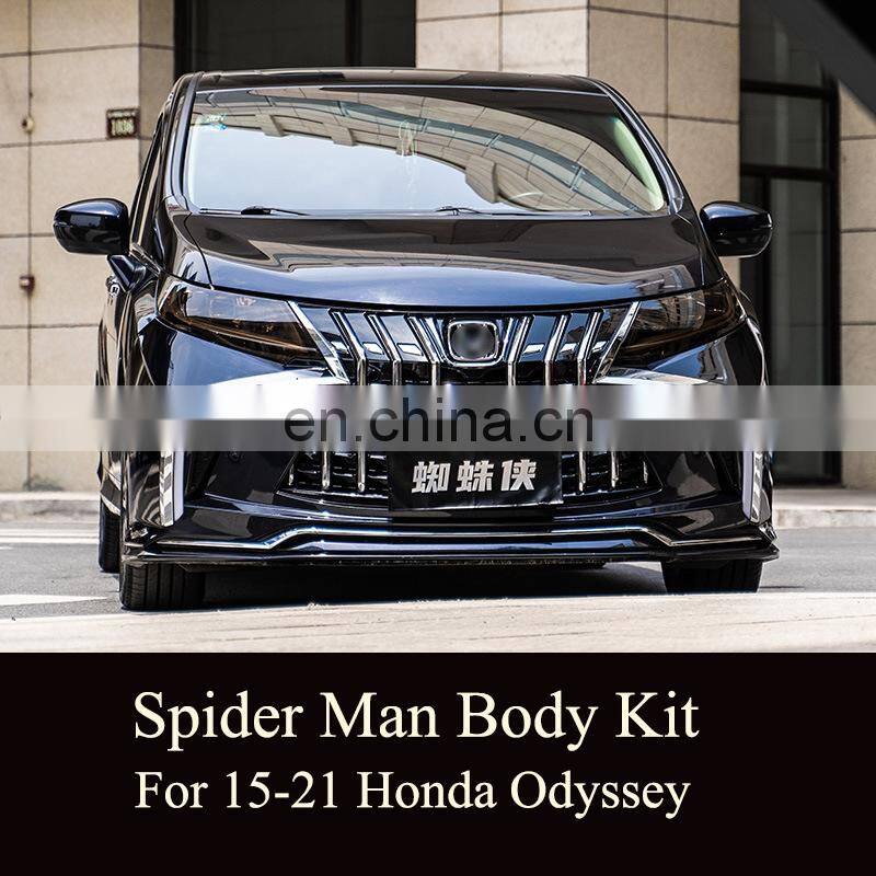 Runde High Quality Front Bumper Grille Body Kit For Honda Odyssey 15-20 Upgrade To Spider Man/Saint Fighter/Flying Wing