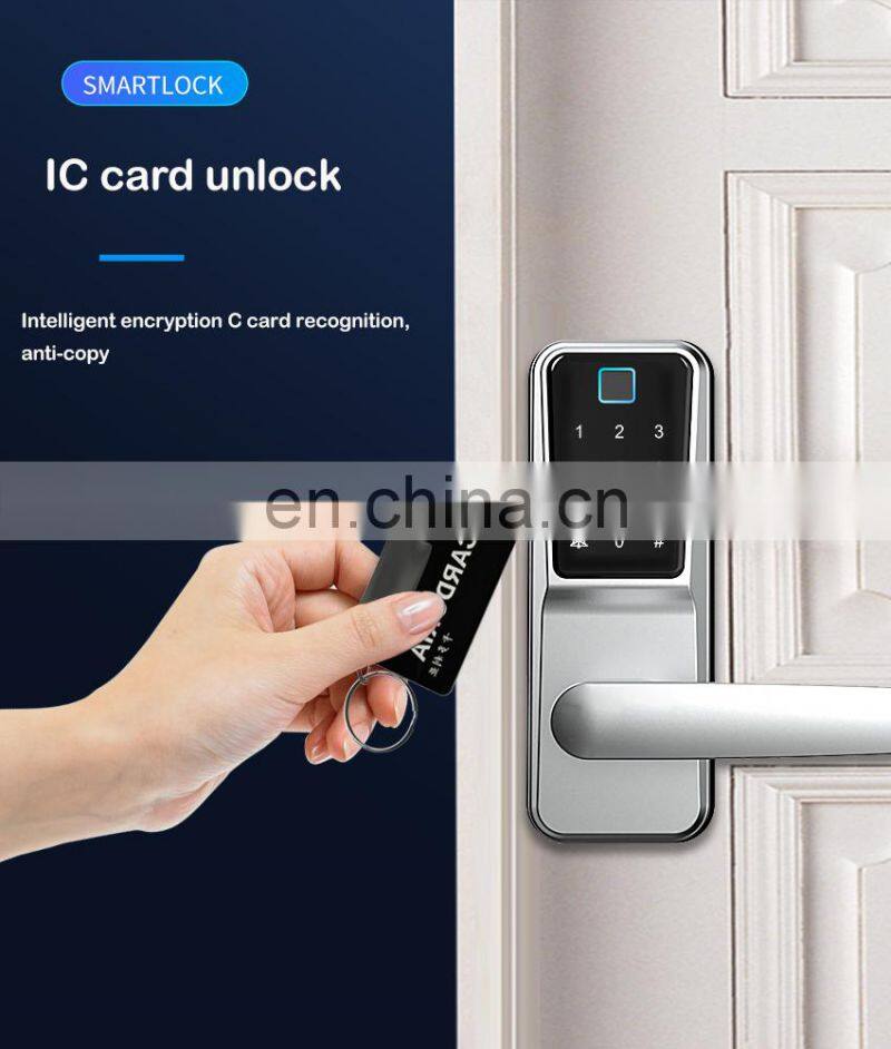 Tuya Wifi Intelligent Keypad Finger Print Electronic Password Digital Tt Biometric Security Code Fingerprint Smart Door Locks